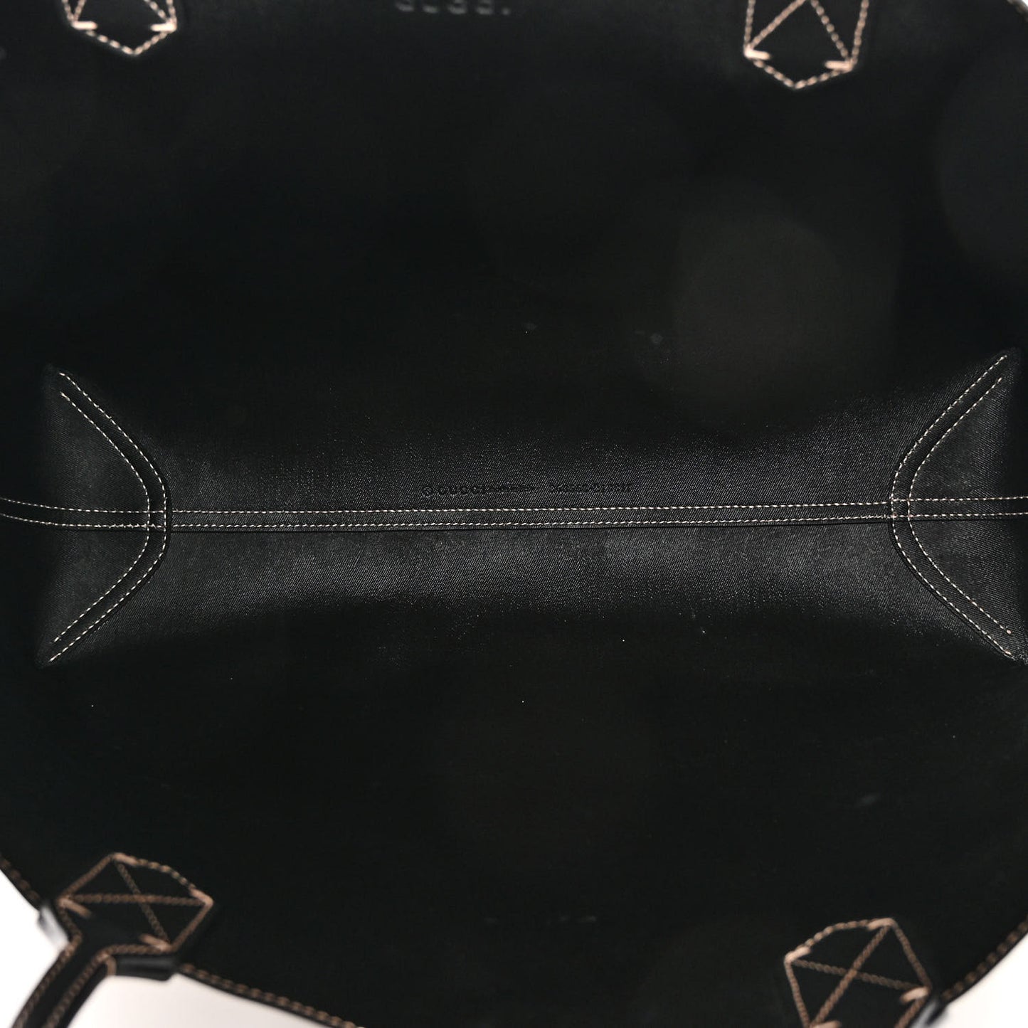 Calfskin GG Supreme Monogram Medium Reversible Tote Black