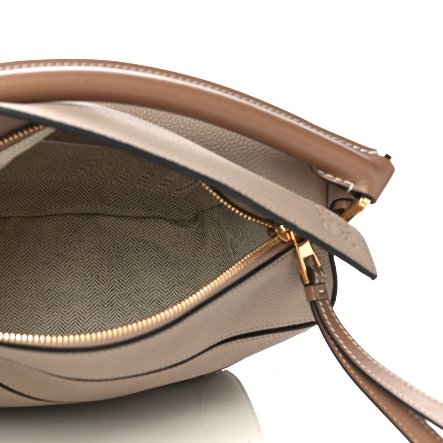 Grained Calfskin Small Puzzle Bag Sand Mink