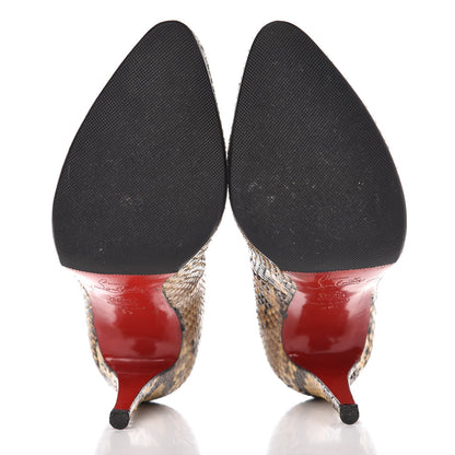Christian Louboutin Python Pumps 39 Brown 7 of 12