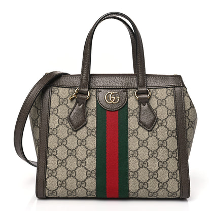 Gucci GG Supreme Monogram Small Ophidia Tote Bag Brown 1 of 9
