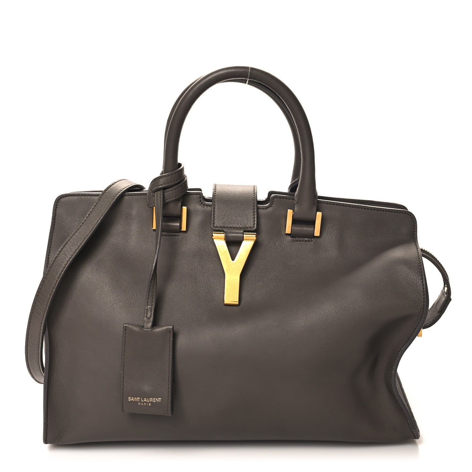 Saint Laurent Calfskin Small Classic Y Cabas Grey 1 of 14