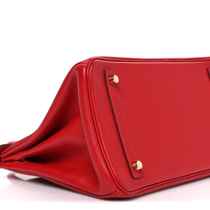 Hermes Epsom Birkin 30 Rouge Casaque 9 of 10