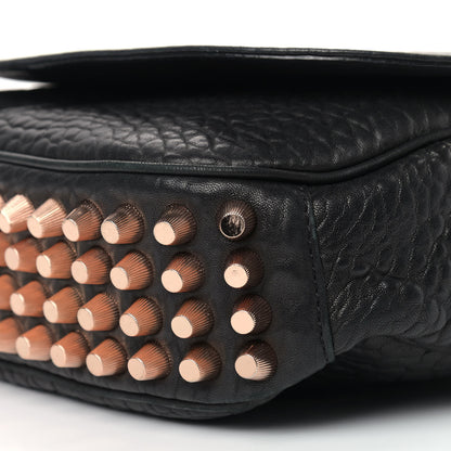 Alexander Wang Pebbled Lambskin Lia Sling Black Rose Hardware 9 of 10