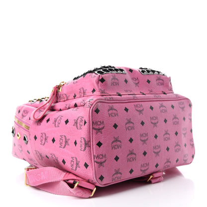 MCM Visetos Studded Medium Stark M Backpack Pink 4 of 16