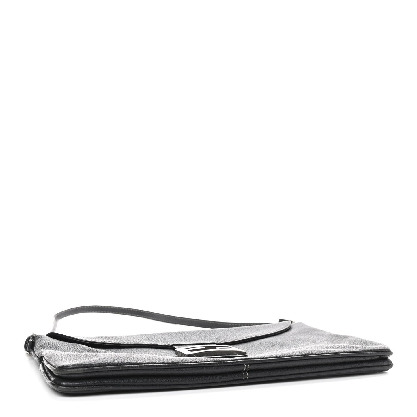 Calfskin Baguette Black