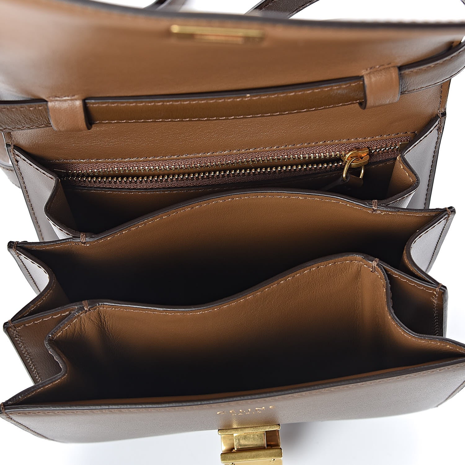 Celine Smooth Calfskin Small Classic Box Flap Bag Camel 5 of 10