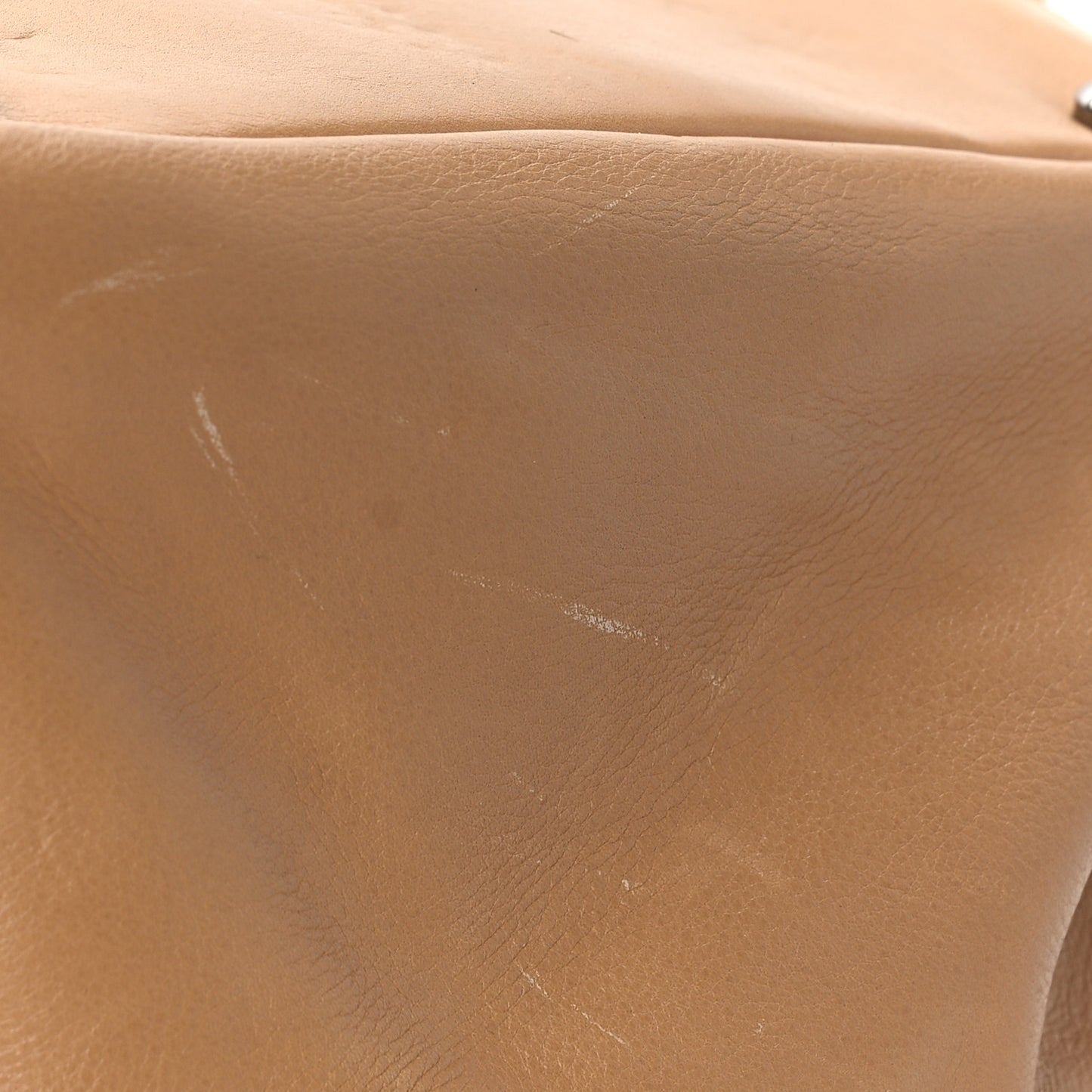 Lambskin Pony Hair Tote Dark Beige