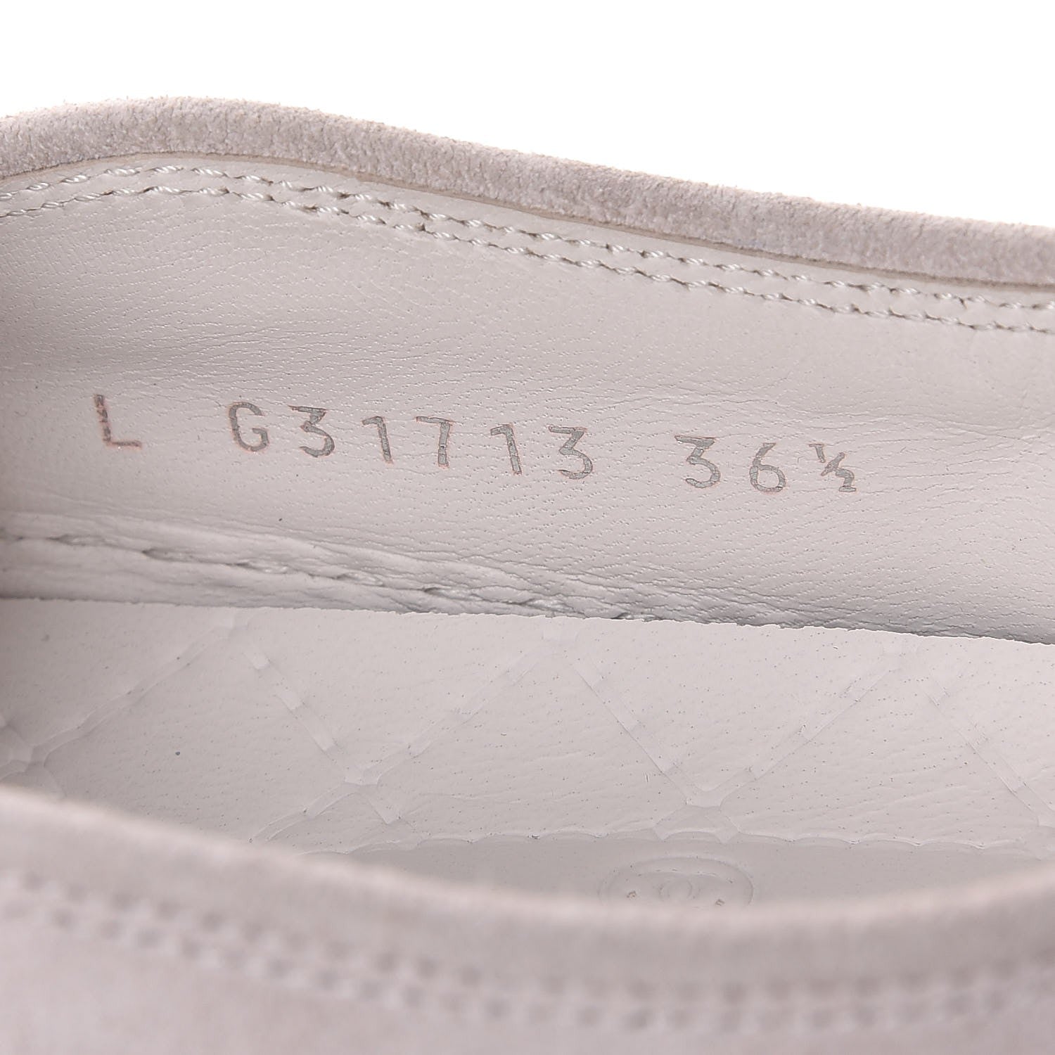 Chanel Suede Calfskin Tweed Sneakers 36.5 Black White 8 of 9