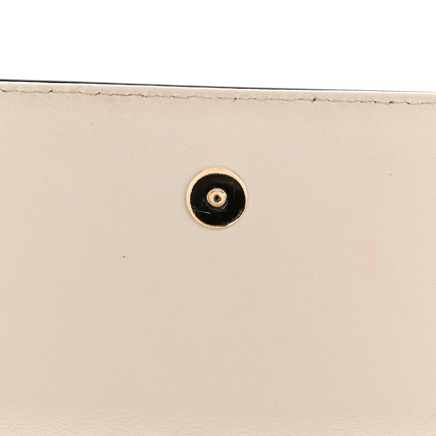 Jimmy Choo Calfskin Mini Avenue Shoulder Bag White 1812955