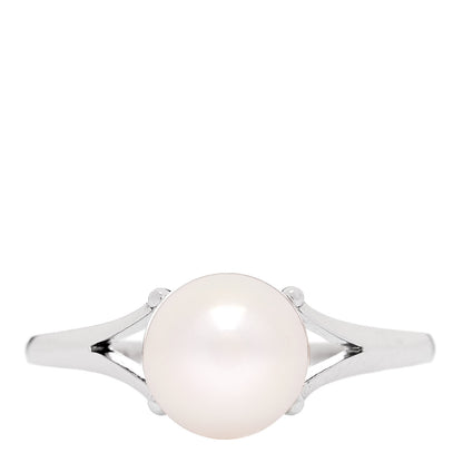 Mikimoto 18K White Gold Akoya Pearl 7.5mm Ring 53 6.25 1 of 5