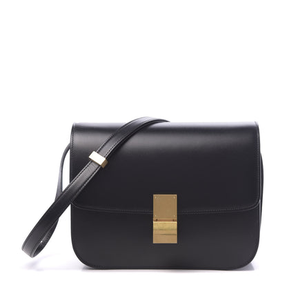Celine Box Calfskin Medium Classic Box Flap Bag Black 1 of 11