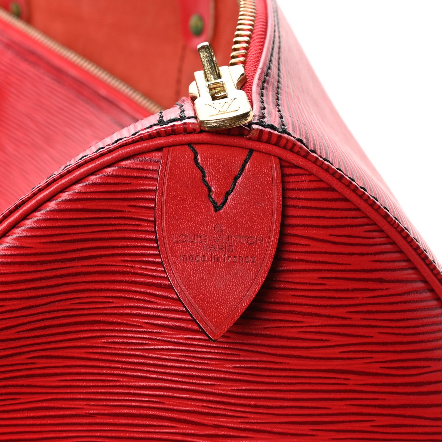 Louis Vuitton Epi Keepall 50 Castillan Red 5 of 9