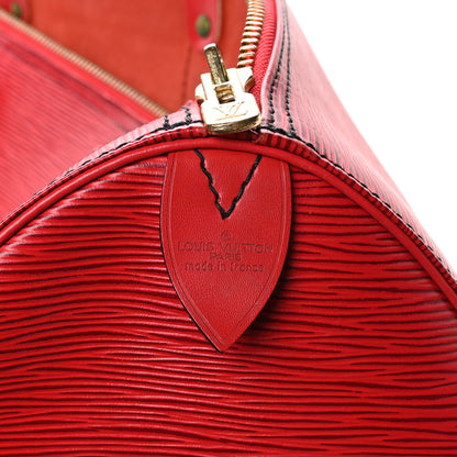 Louis Vuitton Epi Keepall 50 Castillan Red 5 of 9