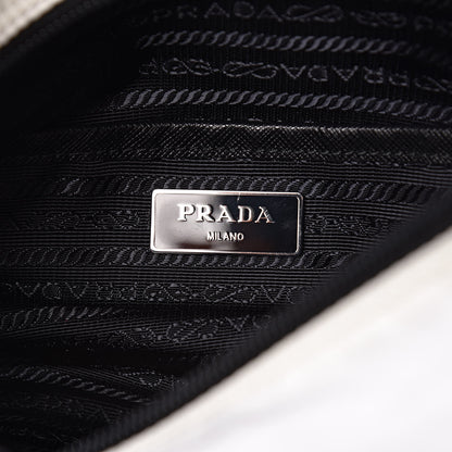 Prada Nylon New Vela Studded Messenger White Fuoco 8 of 12