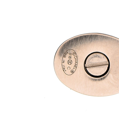 Chanel Metal CC Turnlock Interchangeable Earrings Gold 8 of 10