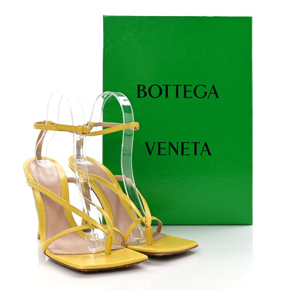 Bottega Veneta Lambskin Stretch Multi Strap 90mm Sandals 39.5 Buttercup 10 of 10
