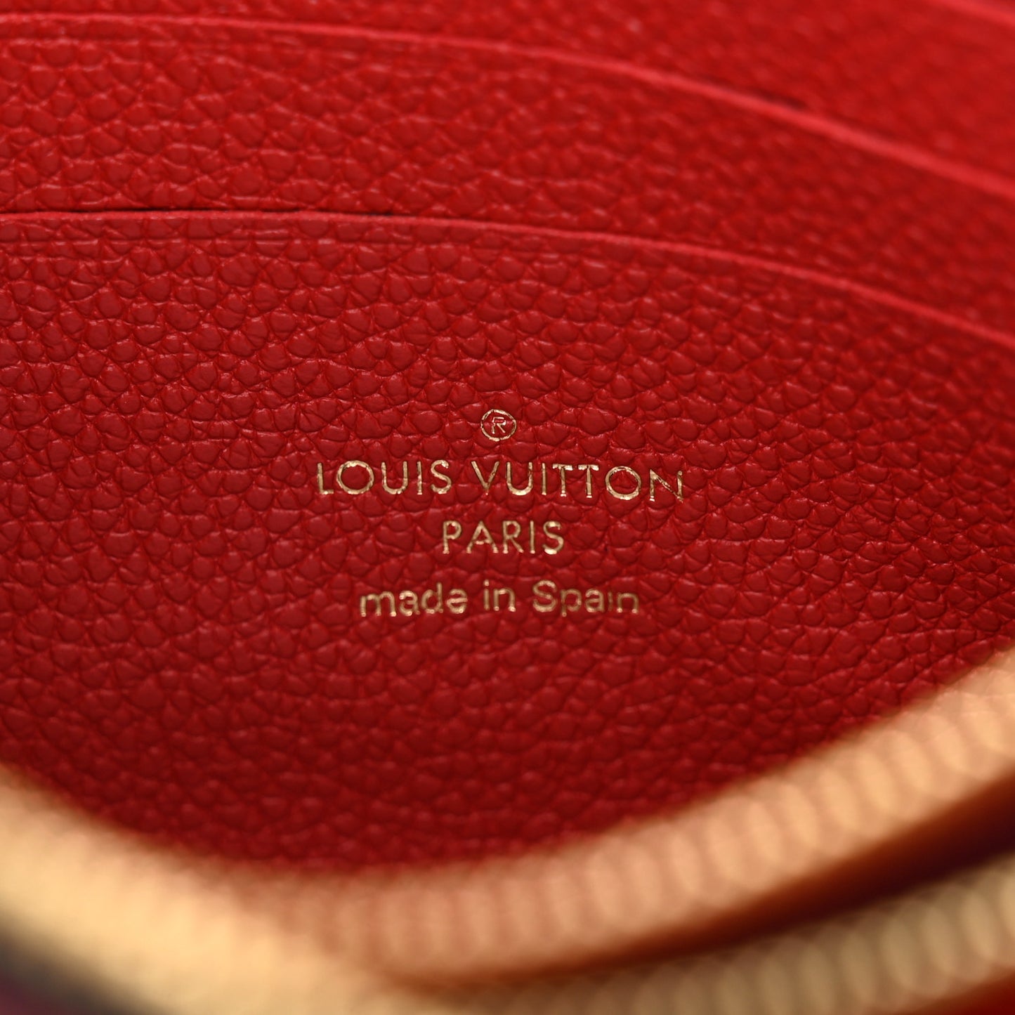 Empreinte Double Zip Pochette Marine Rouge