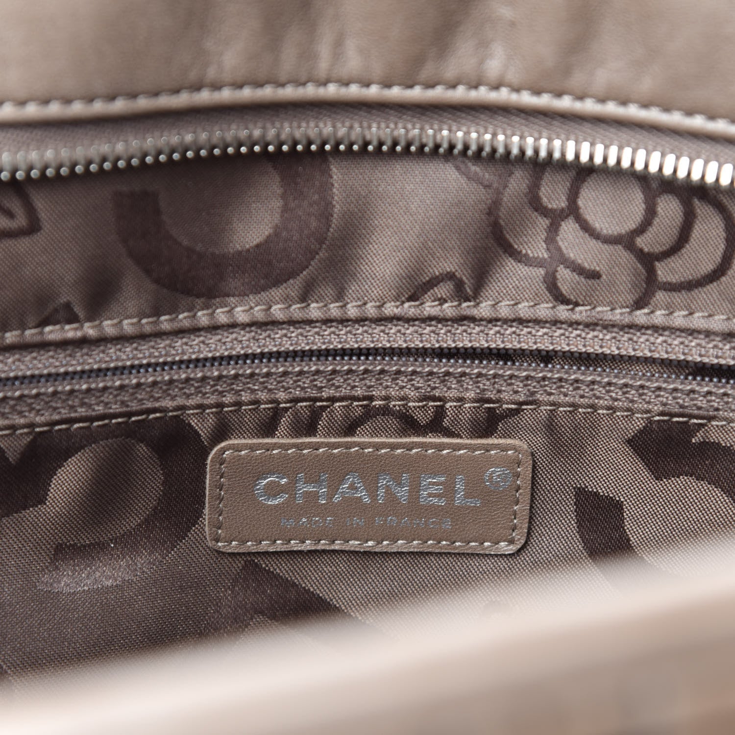 Chanel Lambskin Vertical Quilted Mademoiselle Satchel Dark Beige 10 of 12