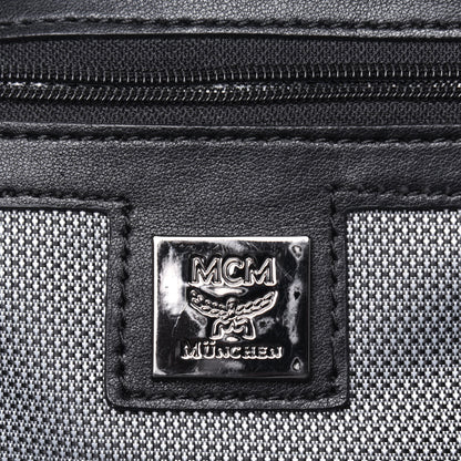 MCM Calfskin Medium Studded Backpack Black 5 of 18