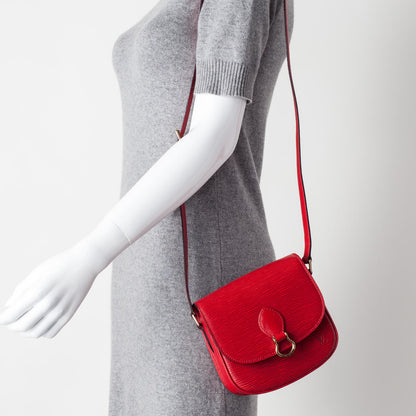Louis Vuitton Epi Saint Cloud MM Red 2 of 9