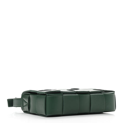 Bottega Veneta Lambskin Maxi Intrecciato Cassette Crossbody Bag Raintree Green 4 of 8