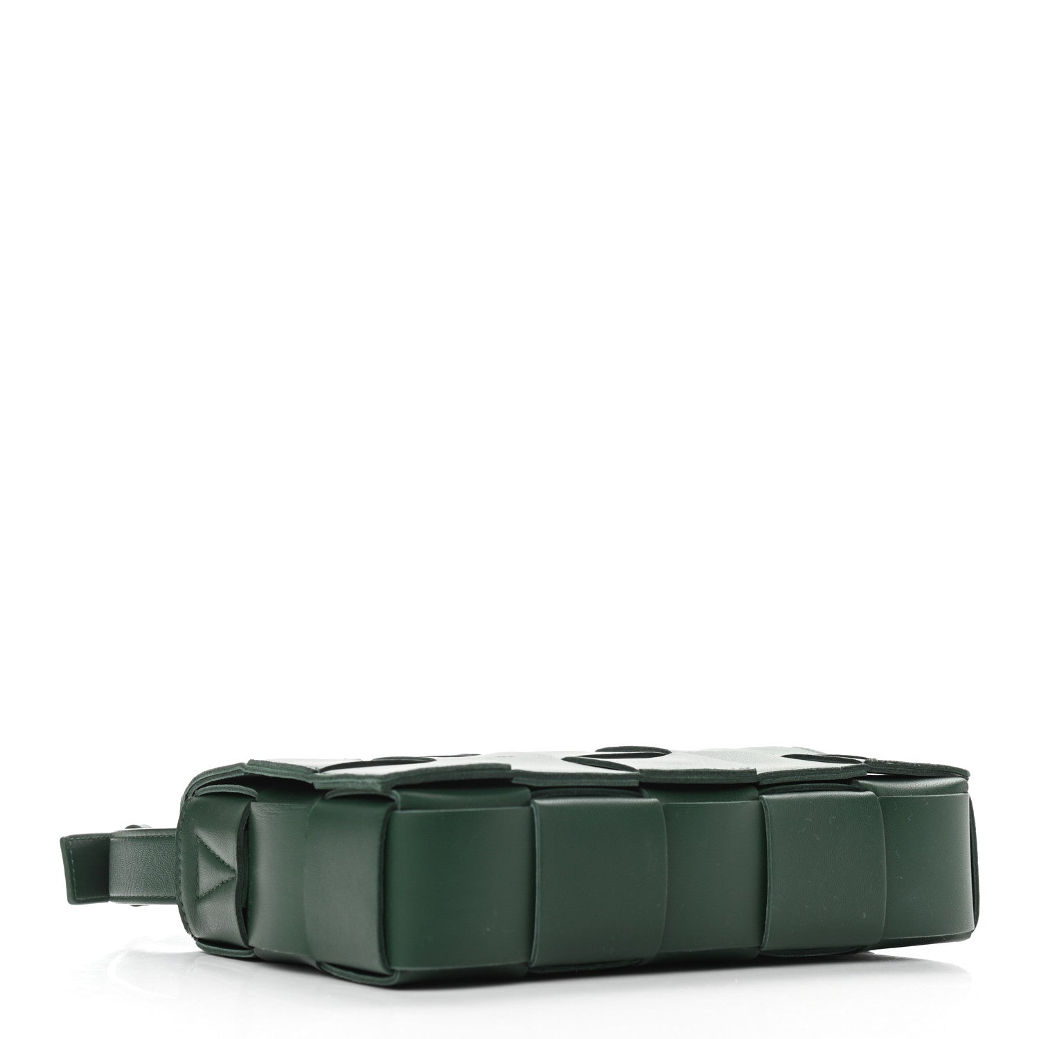 Bottega Veneta Lambskin Maxi Intrecciato Cassette Crossbody Bag Raintree Green 4 of 8