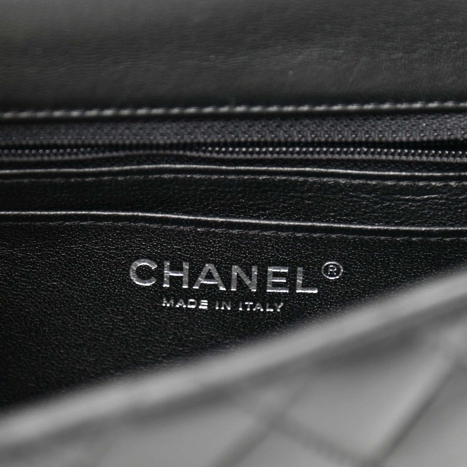 Chanel Lambskin Quilted Mini Square Flap Black 6 of 12