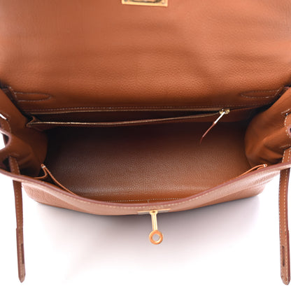 Hermes Togo Kelly Retourne 32 Gold 7 of 20
