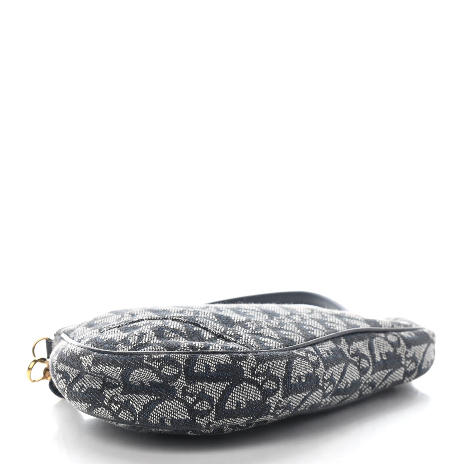 Christian Dior Monogram Mini Saddle Pochette Navy 4 of 7