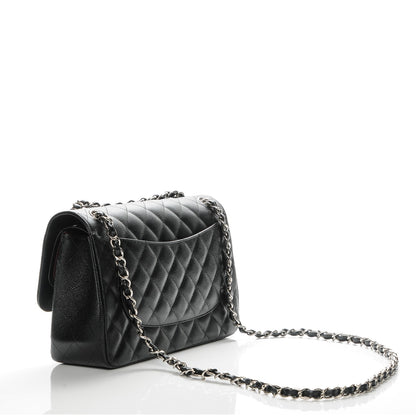 Chanel Caviar Quilted Jumbo Double Flap Black 3 of 7