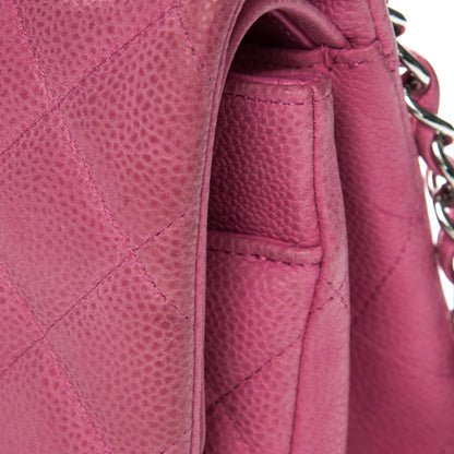 Chanel Iridescent Caviar Quilted Jumbo Double Flap Pink 9 of 12