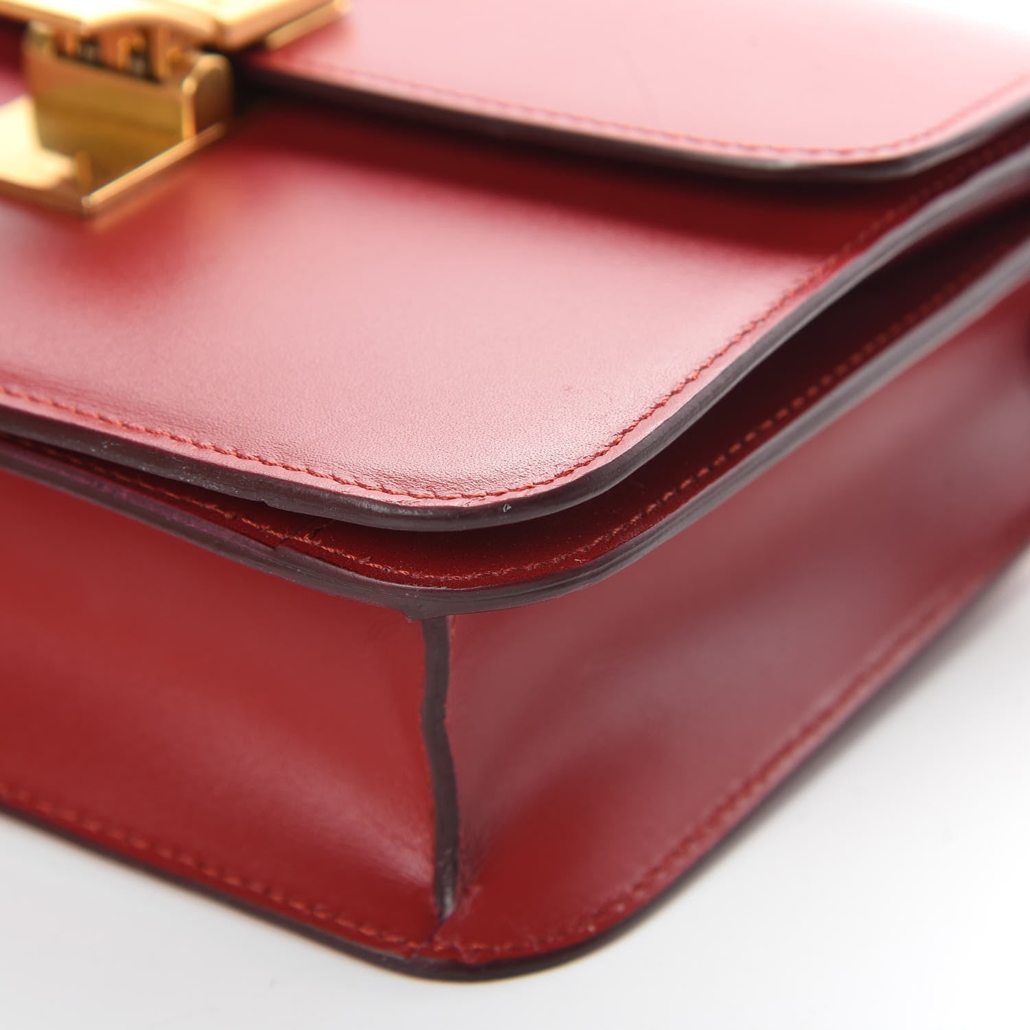 Celine Box Calfskin Teen Classic Box Flap Bag Red 17 of 17