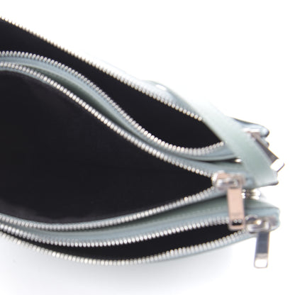 Celine Lambskin Large Trio Crossbody Bag Jade 5 of 8