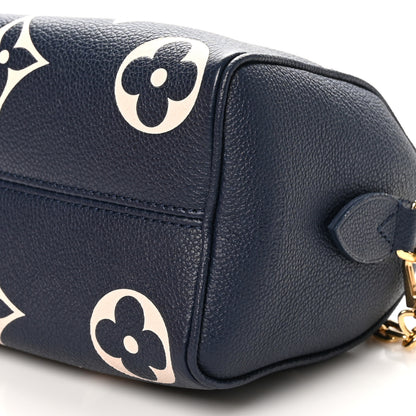 Louis Vuitton Empreinte Monogram Giant Speedy Bandouliere 20 Navy Creme 9 of 10