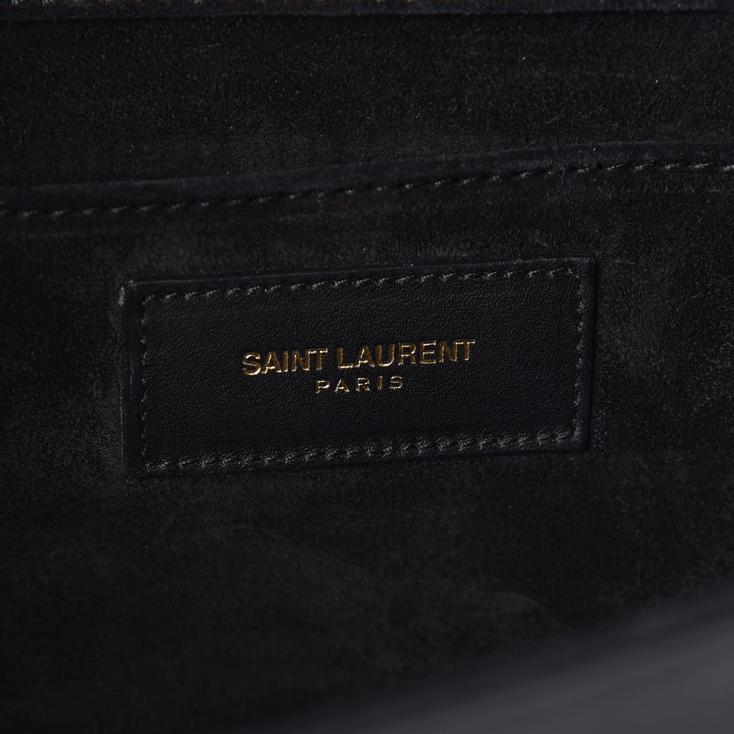 Calfskin Classic Y Ligne Clutch Black