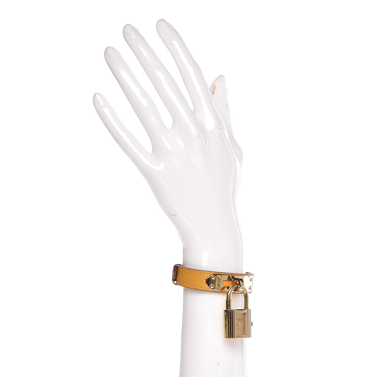 Stainless Steel Courchevel 20mm Kelly Cadena Quartz Watch Jaune