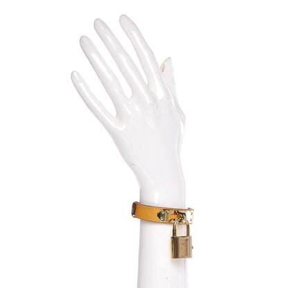 Hermes Stainless Steel Courchevel 20mm Kelly Cadena Quartz Watch Jaune 2 of 11