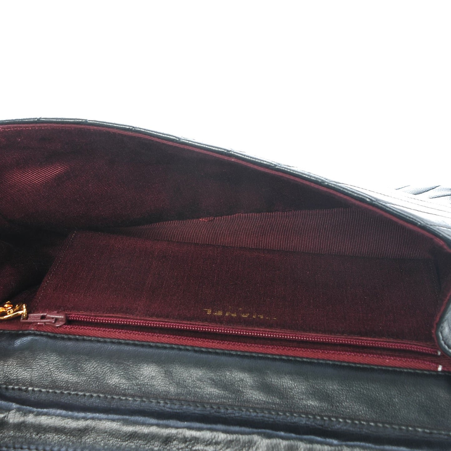 Lambskin Quilted Small Single Flap Black