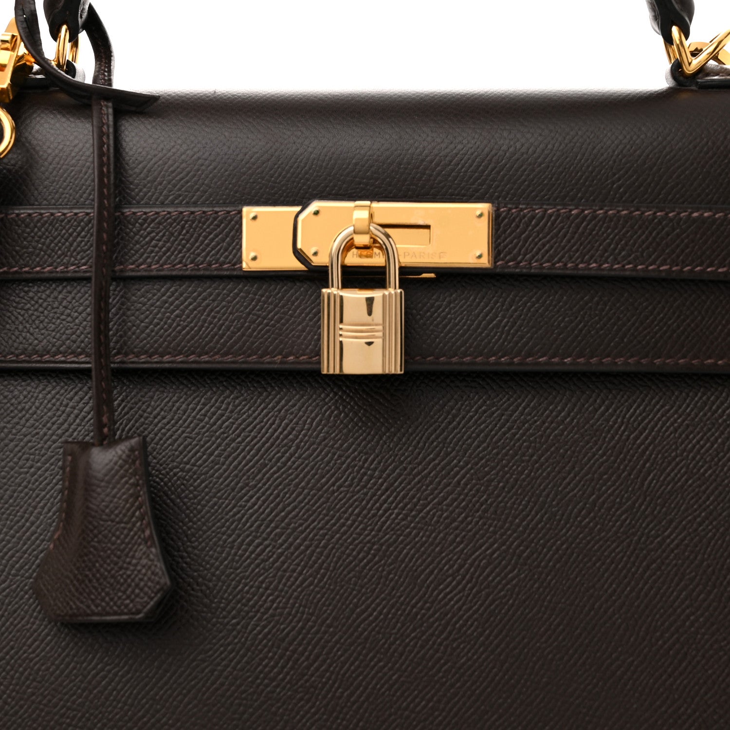 Hermes Epsom Kelly Sellier 32 Chocolate 8 of 13