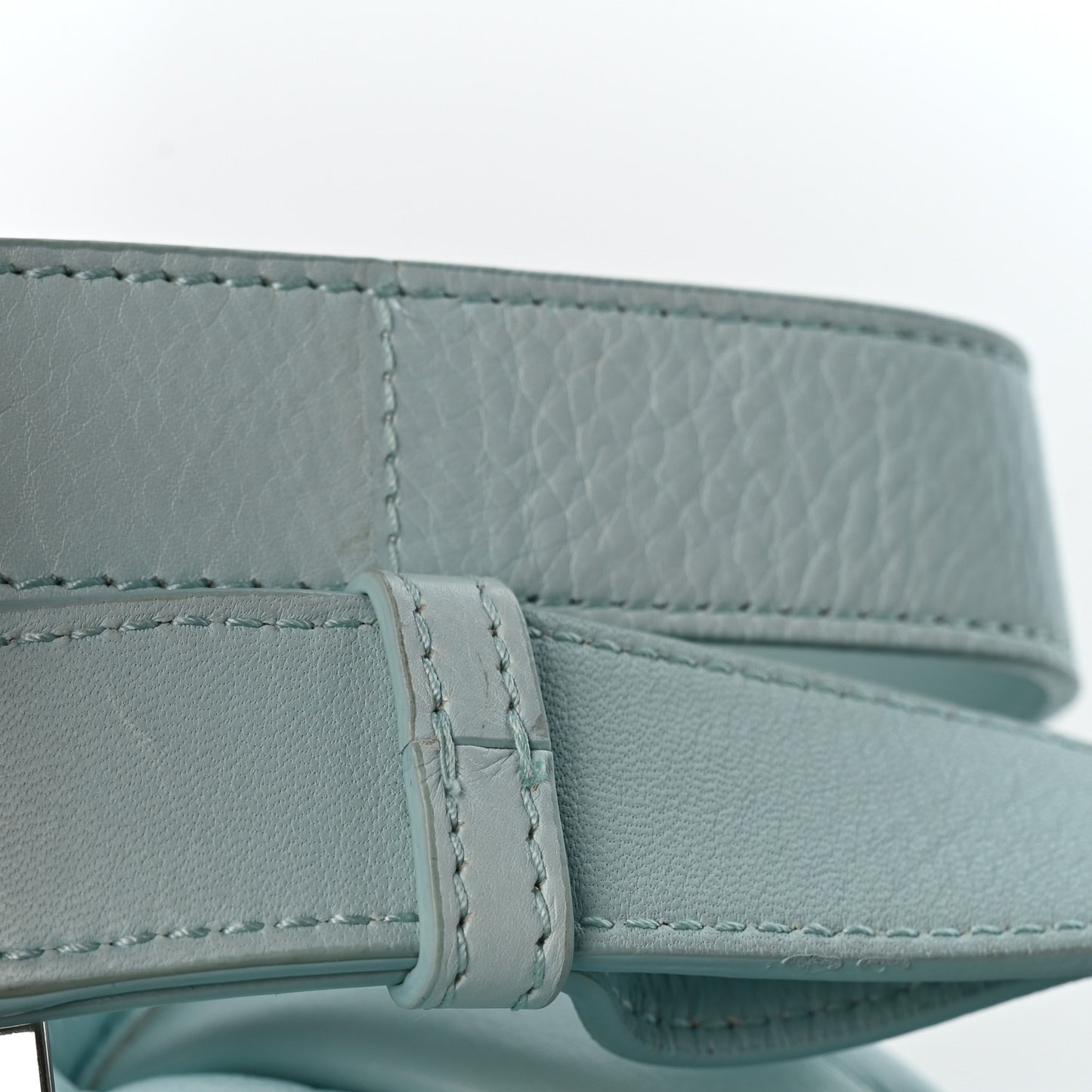 Paper Calfskin Maxi Intreccio Padded Cassette Crossbody Bag Ice