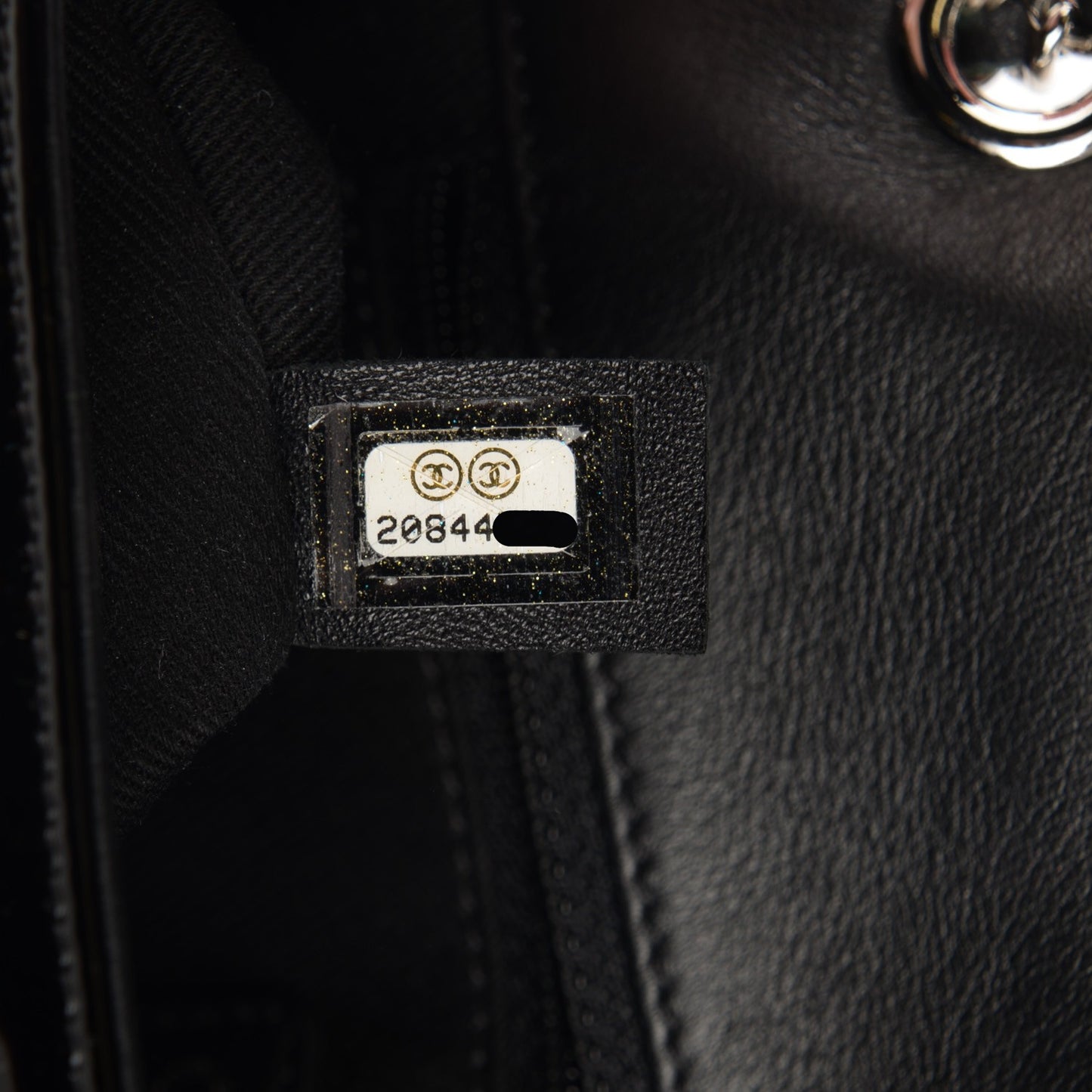 Patent Quilted Small Coco Shine Flap Black