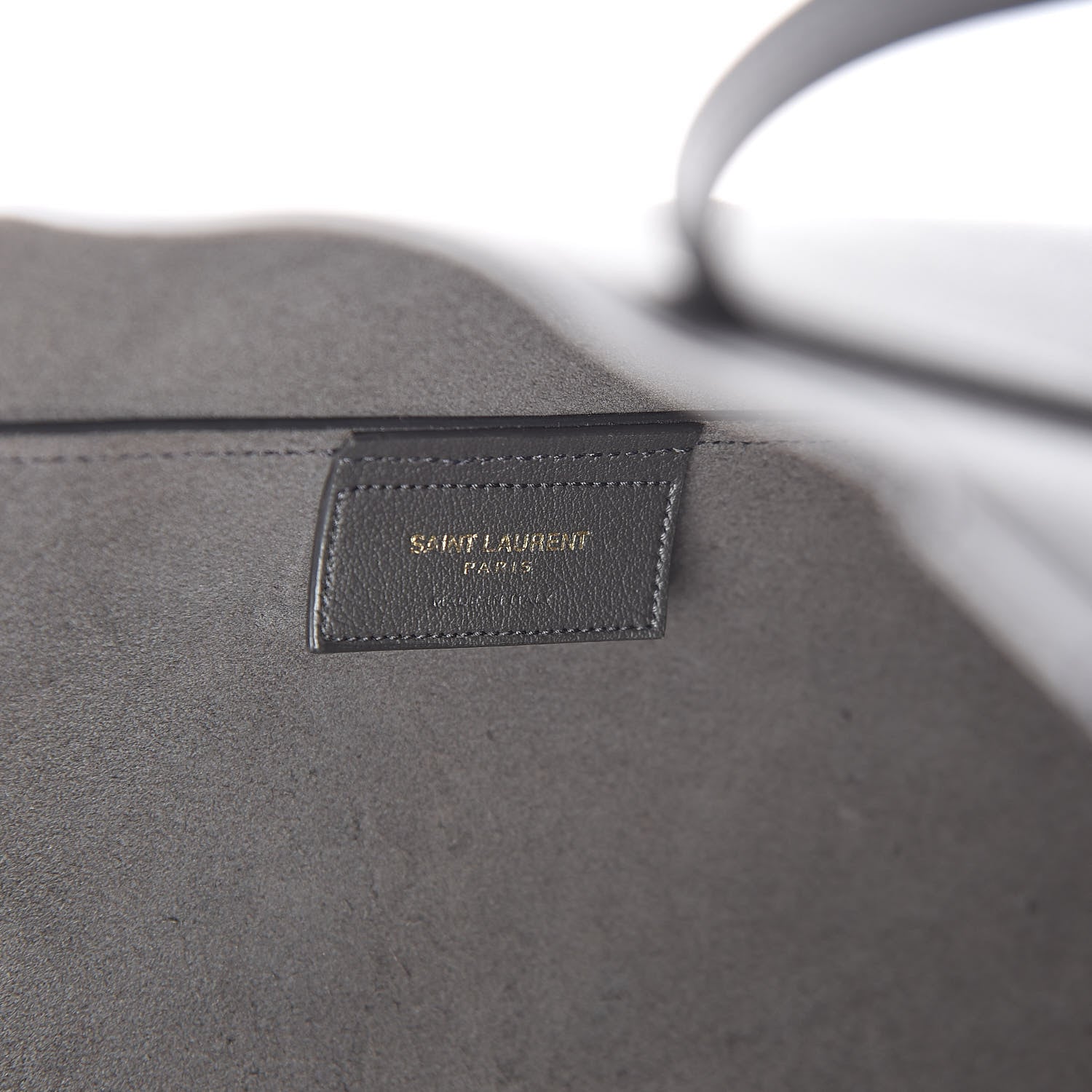 Saint Laurent Calfskin Large Shopping Tote Dark Grey 7 of 10