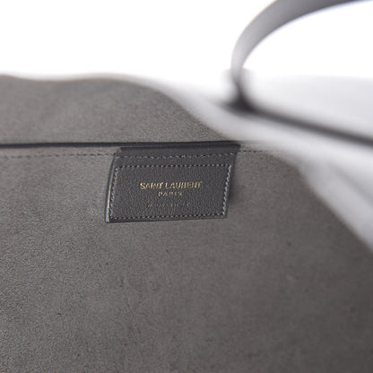 Saint Laurent Calfskin Large Shopping Tote Dark Grey 7 of 10