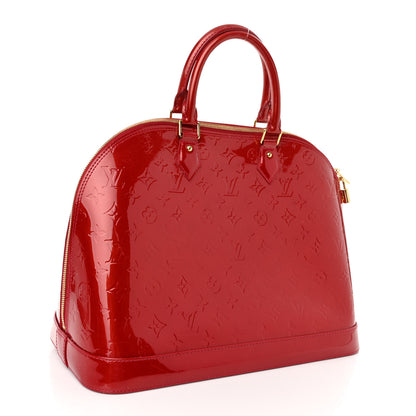 Louis Vuitton LOUIS VUITTON Vernis Alma GM Pomme D'Amour 3 of 9
