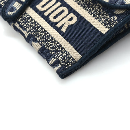 Christian Dior Oblique Slim Saddle Pouch Blue 11 of 11