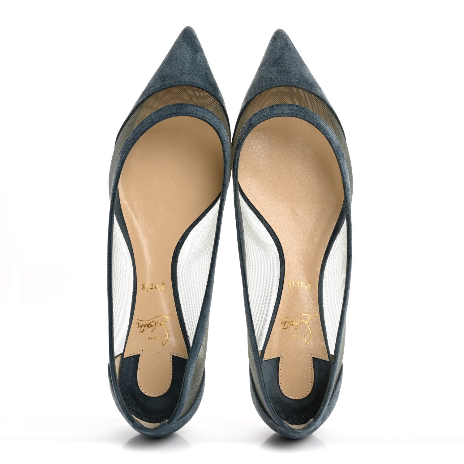 Christian Louboutin Veau Velours Rete Galativi Flats 36.5 Version 36.5 Version Tempete 2 of 9