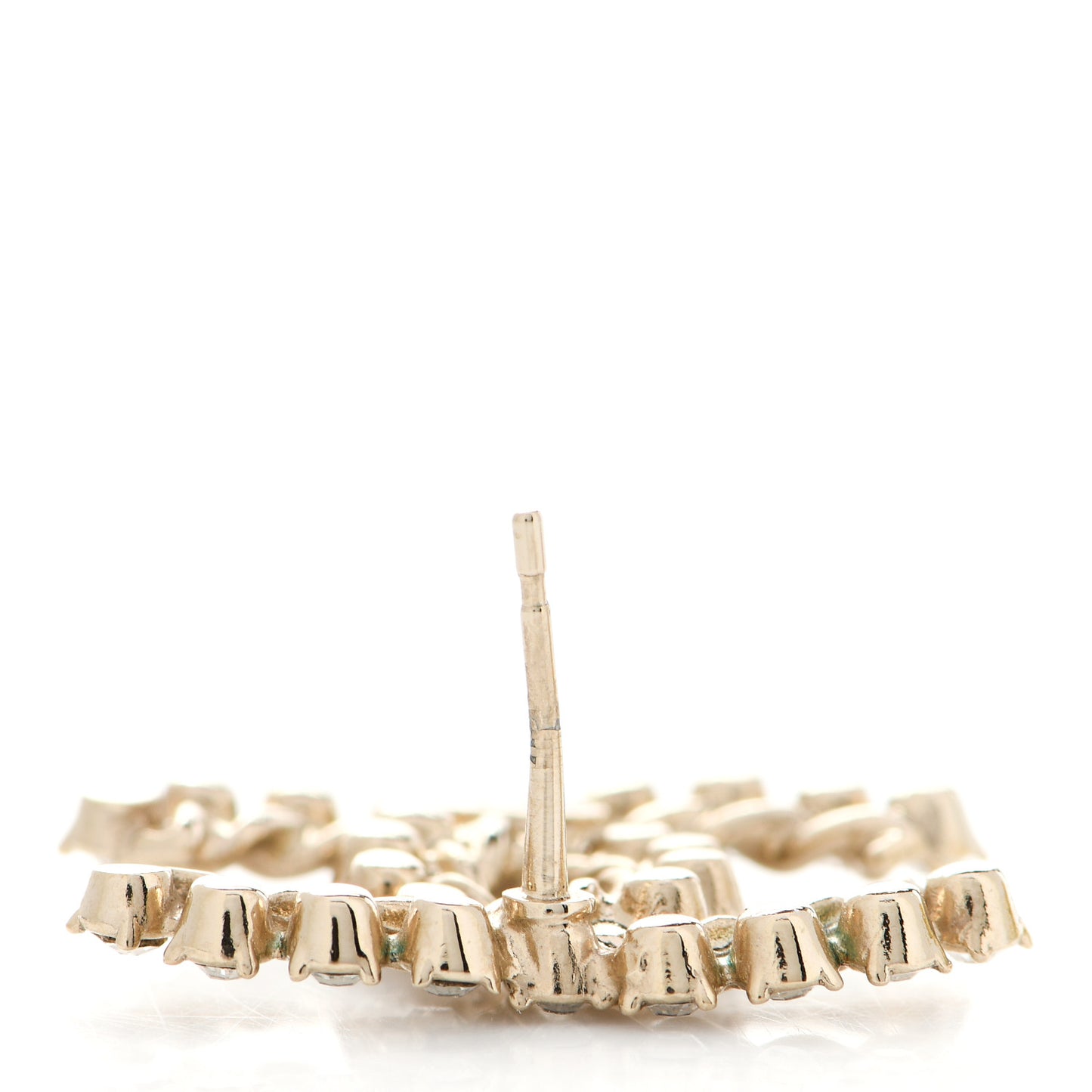 Strass Crystal Dazzling Wheat CC Earrings Gold