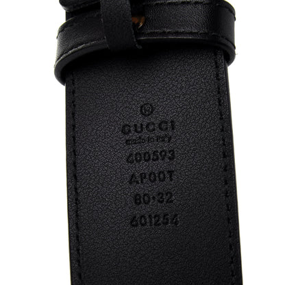 Gucci Calfskin Double G 40mm Belt 80 32 Black 3 of 4