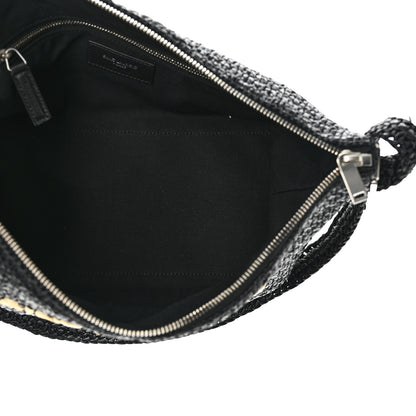 Saint Laurent Raffia Le Crossbody Black 5 of 10