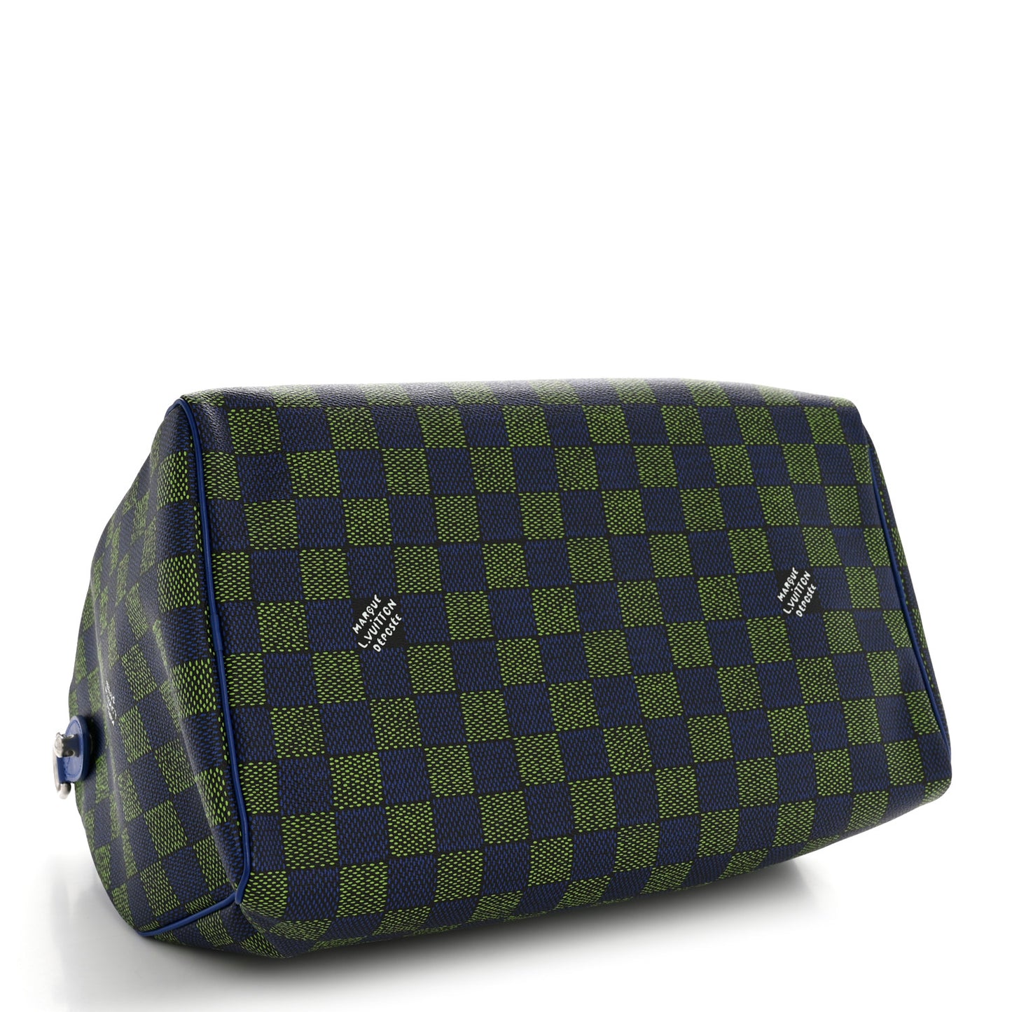 Damier Heritage Speedy Bandouliere 40 Blue Green